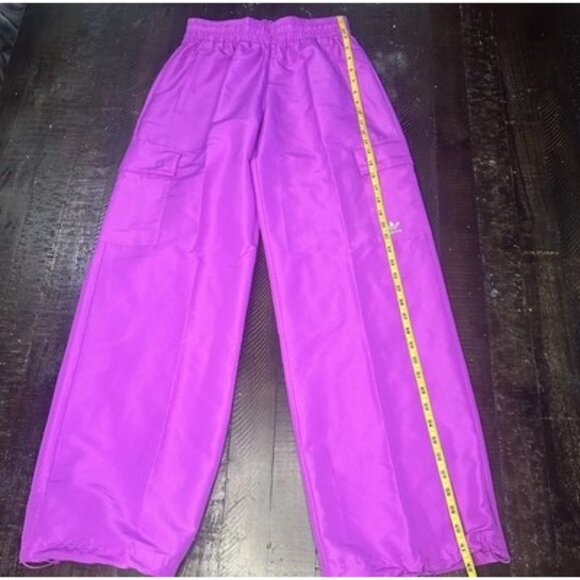 Adidas Originals Women's Essentials Woven Cargo Pants Size Small Purple Burst - Picture 12 of 16